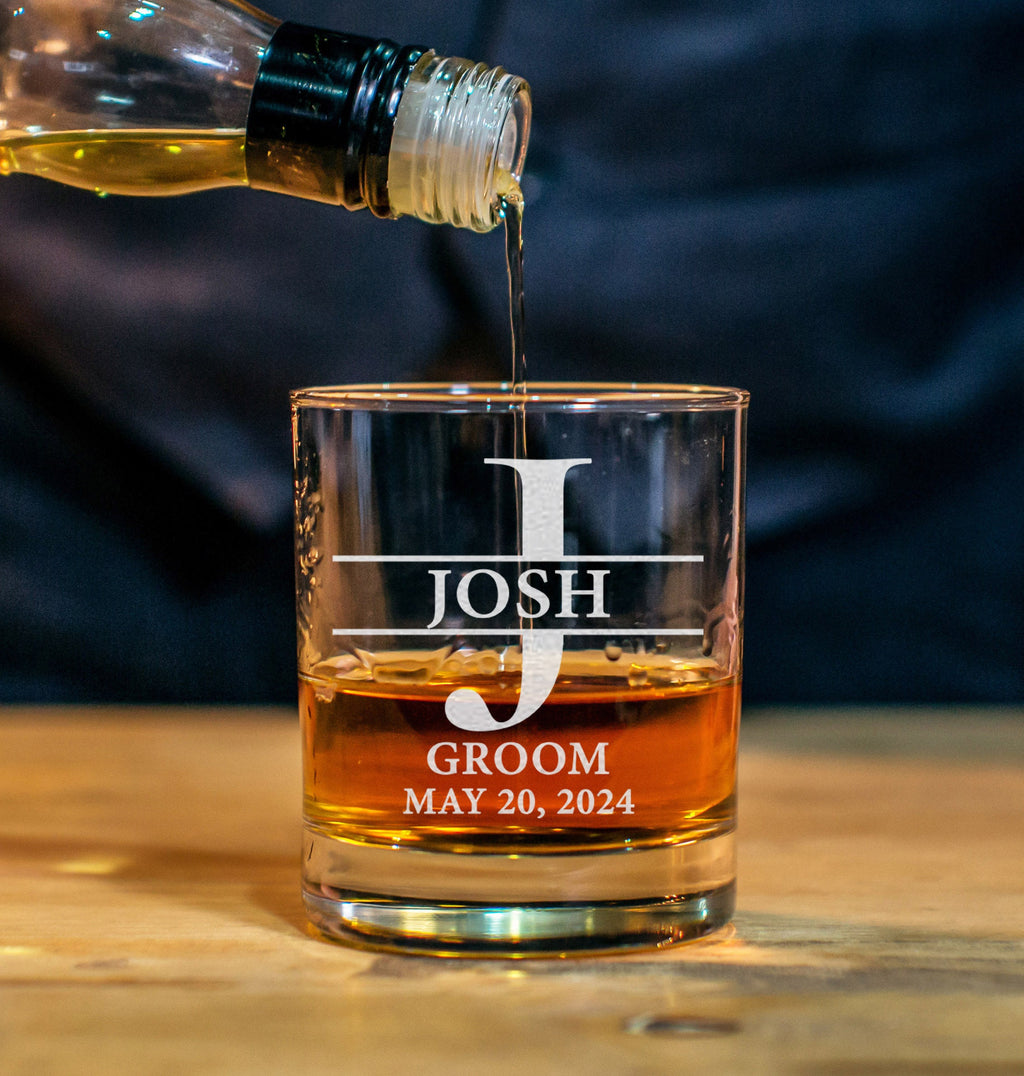 Groomsman 11oz Whiskey Glass, Engraved Old Fashion, Groomsmen Gift Idea, Personalized Groomsman - Best Man Gift, Wedding Shot Glasses