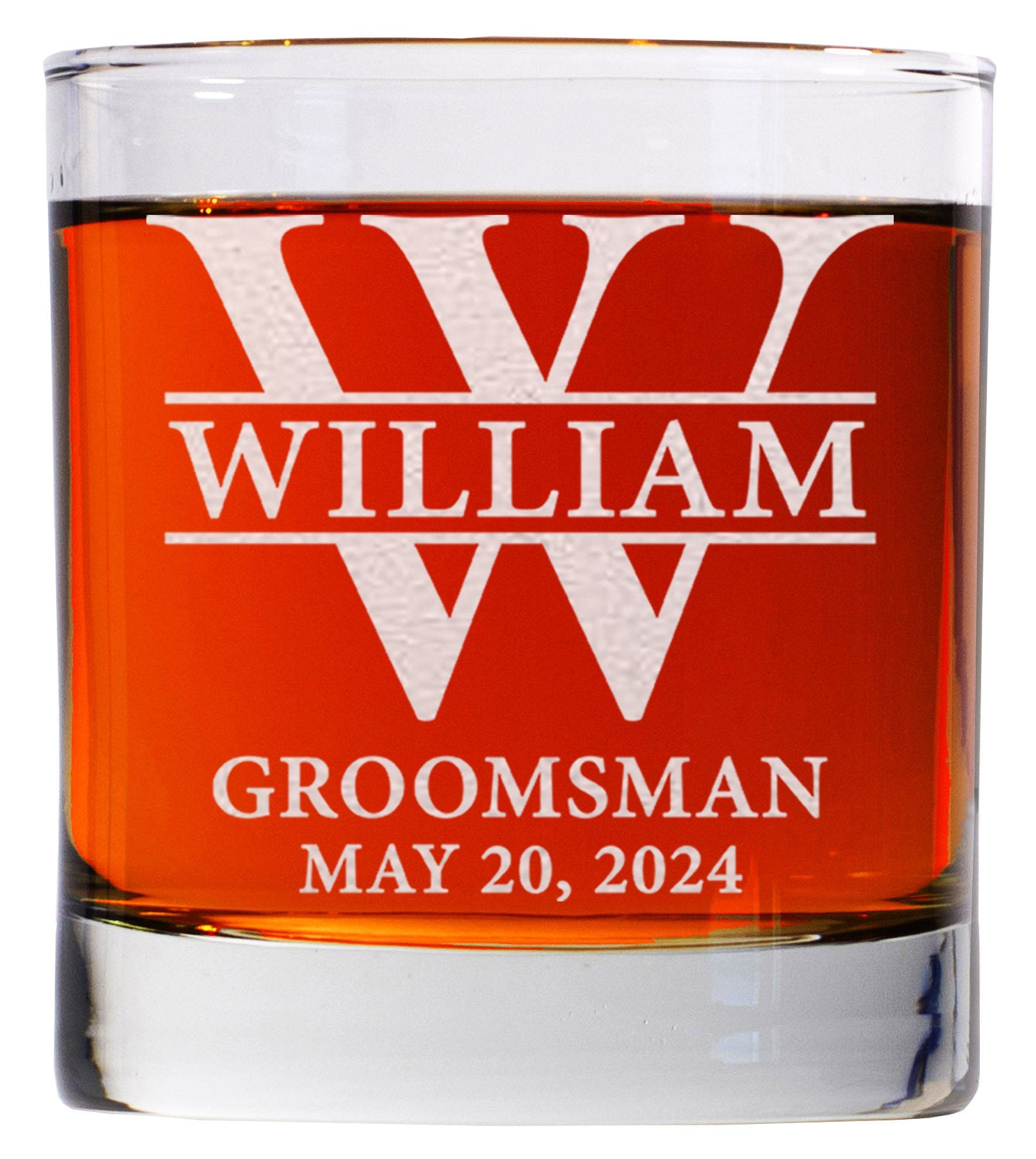 Groomsman 11oz Whiskey Glass, Engraved Old Fashion, Groomsmen Gift Idea, Personalized Groomsman - Best Man Gift, Wedding Shot Glasses