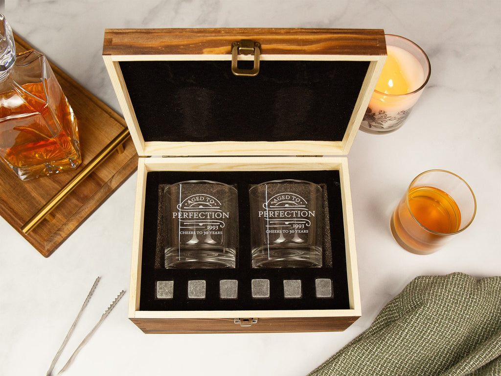 Birthday Gift Personalized Whiskey Glass Set, Custom Whiskey Glasses, Personalized Birthday Gift For Him, 21st Birthday Gift For Boyfriend