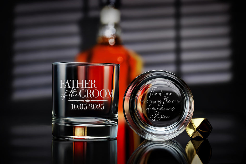 Personalized Wedding Gift for Officiant - Custom Whiskey Glass for Special Ceremonies, Unique Gift with Free Gift Box