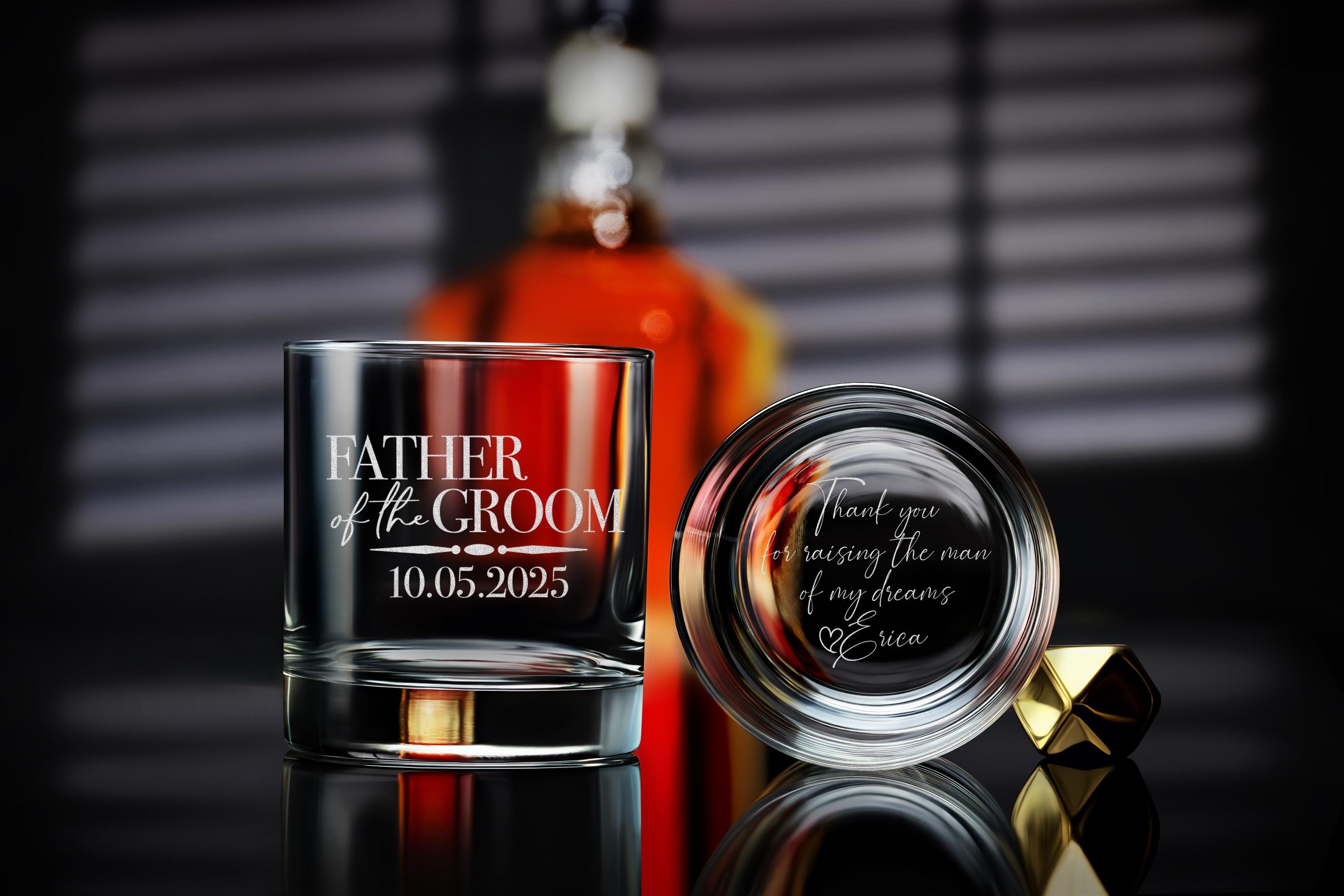 Personalized Wedding Gift for Officiant - Custom Whiskey Glass for Special Ceremonies, Unique Gift with Free Gift Box